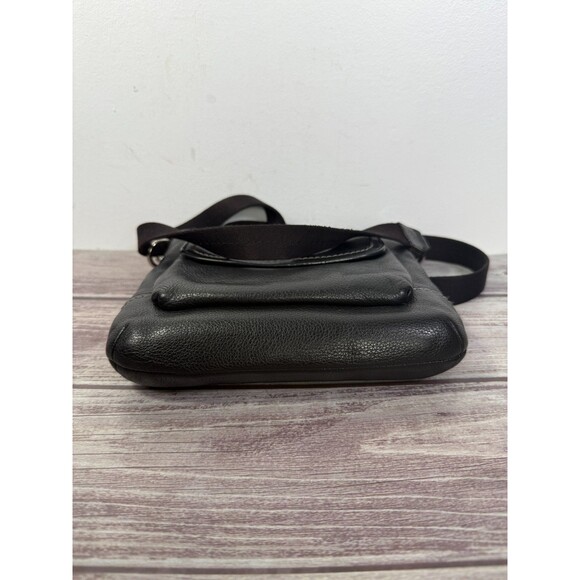 Coach Park Leather Swingpack F49170 Black Shoulder Crossbody Bag Messenger - Picture 7 of 16